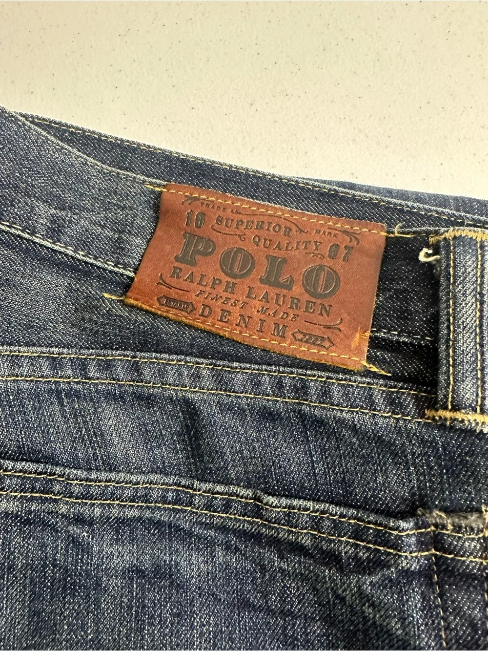 Ralph Lauren Polo Jean Co Size 36/30 Blue Classic Fit Relaxed Denim Blue Jeans